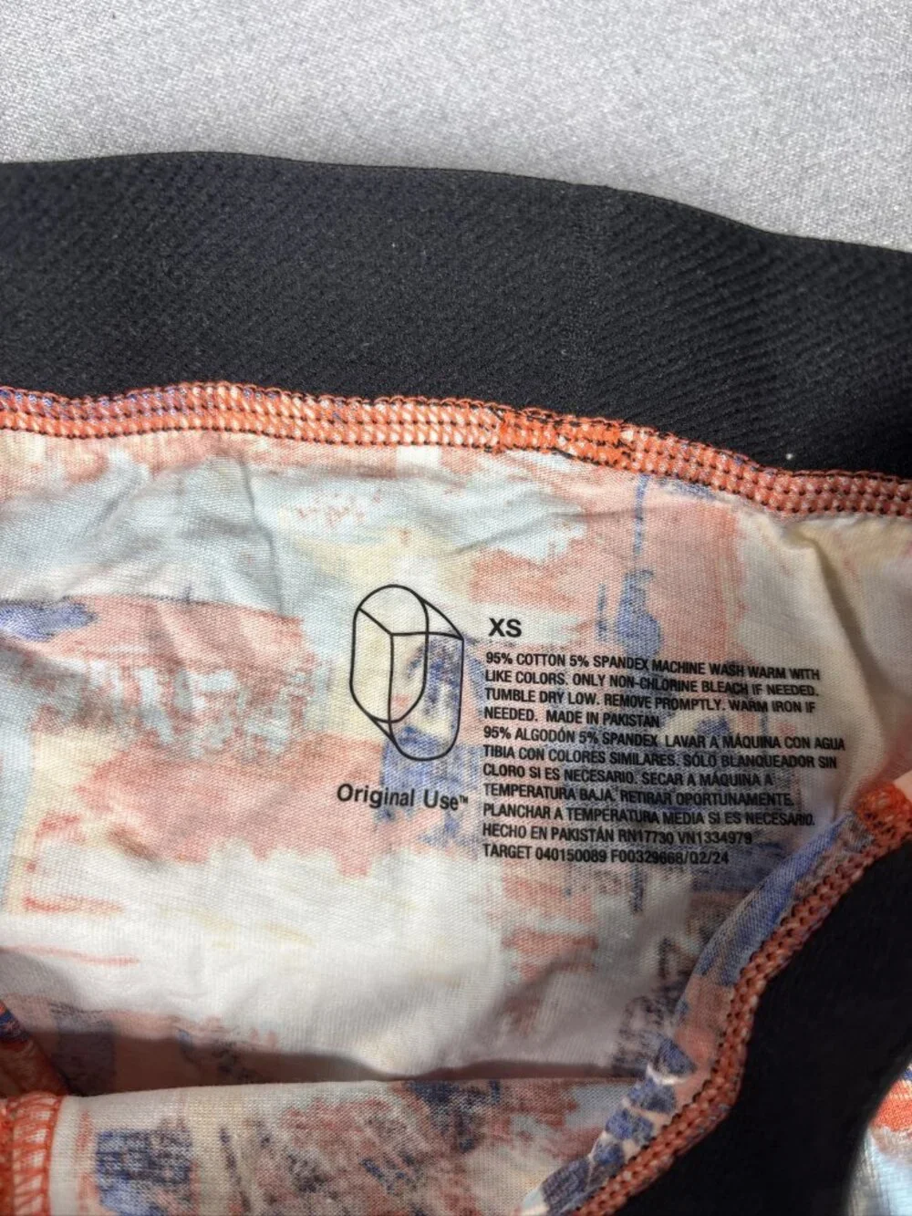 Target Mens Boxer Briefs Lot of 7 Blue Orange Black Patterned XS Underwear